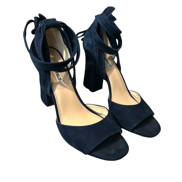 Karl Lagerfeld Navy Block Heels | 9.5 - Picture 5 of 5